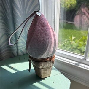 Kate Spade Pink and Silver Wristlet